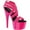 Pink, variant on Women's Pleaser Adore 769UV Criss Cross Strappy Sandal