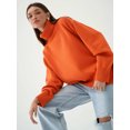 thumbnail image 3 of Women's Oversized Turtleneck Sweater, Loose Long Sleeve Ribbed Knit Pullover for Everyday Wear, 3 of 7