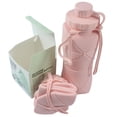 thumbnail image 5 of SIMDOO 600ml Green Collapsible Silicone Water Bottle Leak-Proof Foldable Travel Sports Flask, 5 of 8