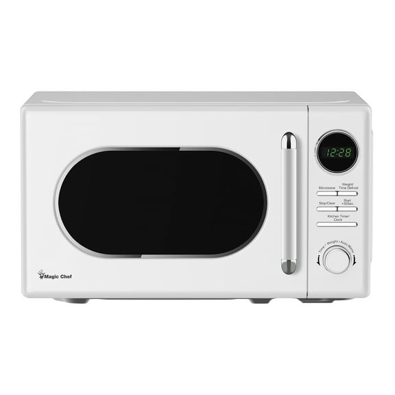 Magic Chef MC77CMW 0.7-Cu. Ft. 700-Watt Retro Countertop Microwave (White)