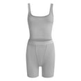thumbnail image 5 of CHUOU 2 Piece Sets For Women Matching Workout Set Cropped Tank Tops And High Waist Yoga Leggings Active Wear, 5 of 5