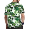 thumbnail image 2 of Wukai Football 7 Print Men's Short-Sleeved Mesh T-Shirt,Quick-Dry Short Sleeve Workout T-Shirt-, 2 of 8