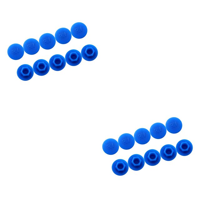 Wosthever 10 tornillos hexagonales para bicicleta, cubiertas para tornillos, kit profesional de tornillos y tuercas Type2 NO2