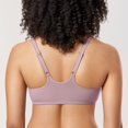 thumbnail image 2 of Sostén DELIMIRA con cierre frontal, espalda racerback, talla grande 32E color malva, 2 of 5