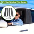 thumbnail image 2 of Moldura de Ventana del Poste de la Puerta Unique Bargains para Chevy Blazer 1995-2005 Patrón de Fibra de Carbono Negro Sticker Antirrayaduras para Cubrir los Postes del Pilar 4 Pcs, 2 of 7