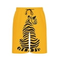 thumbnail image 5 of BVnarty Men's Summer Exotic Animal Printed Casual Shorts, Beach Party Style, Elastic Waist Drawstring Quick Dry Men's Board Pants Yellow XL, 5 of 6