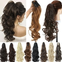 Sego Long Thick Claw Ponytail Hair Extension Synthetic Curly Real Hair Piece Big Wave Clip in Hair Extensions For Women
