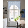 thumbnail image 4 of Blue Branches Swag Valances for Windows, Small Curtains Drapes, Vintage Art Farmhouse Kitchen Window Curtains Over Sink Rod Pocket Window Treatment Valance for Bedroom/Bathroom 56"x36", 4 of 5
