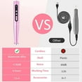 thumbnail image 3 of Portable Electric Nail Drill Manicure Pedicure Polishing Shape Tools for Nail Care Beauty Home Salon Use - 35000RPM, Pink, 3 of 11
