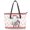 Christmas Lamb Pattern, variant on POLERO Tribal Floral Pattern Zippered Saddle Handbag, Leather Tote Shoulder Bags Large Capacity Tote Bag for Trips Work