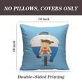 thumbnail image 2 of LALILO Throw Pillow Covers Father Bicycle With Happy Father Day Greeting Cushion Cover 18" x 18", 2 Pack, 2 of 6