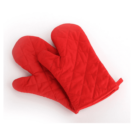 

Silicone Oven Mitts- Heat Resistant Gloves with Soft Quilted Lining Oven Mitt Pot Holders for Cooking and BBQ Green F42503