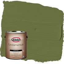 Glidden Fundamentals Oakmoss / Green Semi-Gloss Exterior Paint, 1 Gallon