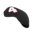 thumbnail image 4 of 10 Pcs Housse de Tête de Golf en Fer Imperméable Housse de Fer à Repasser Protection Club Golfeur 4-9, AX Noir Rouge, 4 of 8