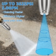 1/4inch 3625PSI Max Pressure Washer Tips, Turbo Nozzle Pressure Washer, Quick Connect Pressure Washer Nozzle, Power Washer Attachments