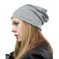 thumbnail image 3 of NYFASHION101 Unisex Comfort & Warm Knit Studded Slouchy Beanie Hat Grey, 3 of 4