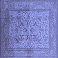 thumbnail image 1 of Ahgly Company Machine Washable Indoor Square Oriental Blue Industrial Area Rugs, 7' Square, 1 of 4