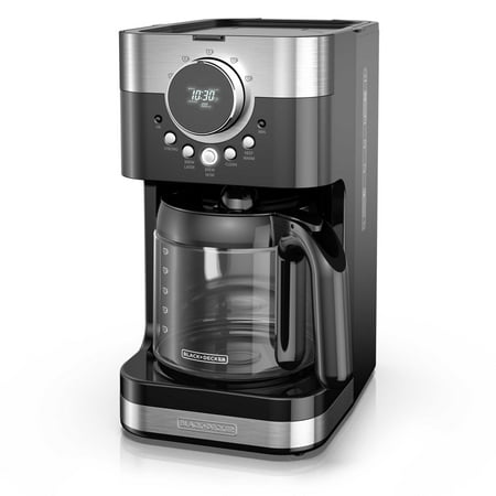 Black & Decker Select-A-Size Easy Dial Programmable Black & Stainless Steel Coffee