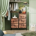 thumbnail image 5 of TYDIMOR 5 Drawer Fabric Dresser for Bedroom, Rustic Brown Chest for Closet & Living Room, Ideal for Adults, 5 of 7
