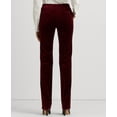 thumbnail image 5 of Lauren Ralph Lauren Women's Stretch Velvet Straight-Leg Pants - Deep Rhodonite, 5 of 6