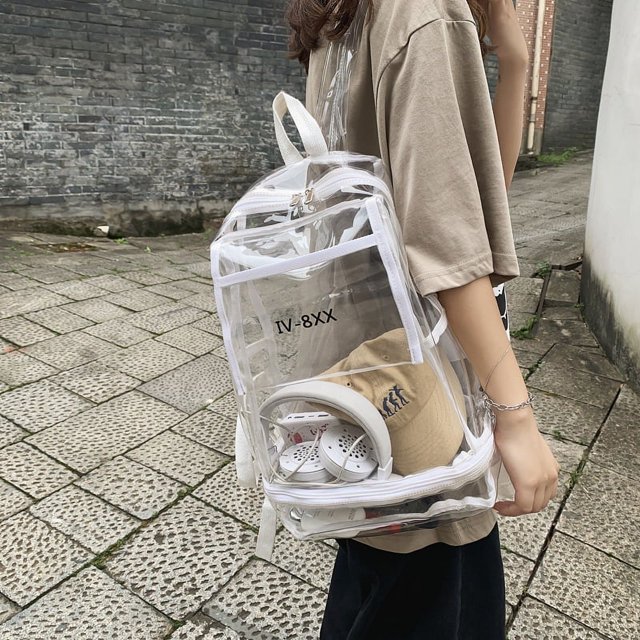 Mochila Gran capacidad impermeable Fashionalbe Simple Commuter mochila coreana (blanco)