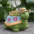 thumbnail image 5 of 2X Maceta de Tortuga para Macetas de Interior y Exterior, Macetas de Plantas Suculentas, Plantas, Exhibición de Escritorio, Macetas de Resina, Flores, 5 of 5