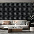 thumbnail image 4 of FLOLEOPA Black 11.8 in x 11.8 in 0.8 mm, PVC Decorative Wall Panels, 20 Pieces, 4 of 7