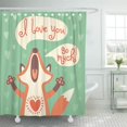 thumbnail image 1 of ABPHQTO Cortina de ducha Red Talk to The Birthday Other Holiday Cute Fox 160x180 cm, 1 of 1
