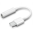 thumbnail image 1 of Type C to 3.5 Adapter, Stereo Headphones/Headset 3.5mm Cable Audio Connector for HTC U12 Plus, 10, U Ultra, U11, 1 of 2