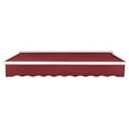 thumbnail image 4 of Awntech 14 Ft Destin Manual Heavy Duty Patio Retractable Awning with Protective Hood (168in x 10.38in x 120in), Burgundy, 4 of 8