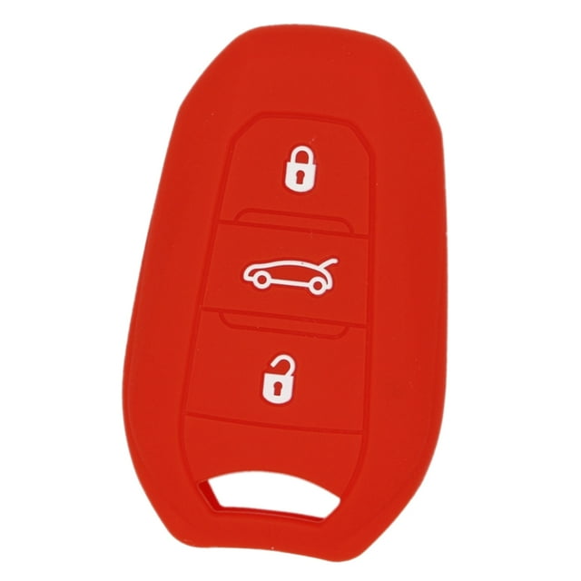 Cubierta de Del Coche de Silicona Apta para Lvero Remoto Inteligente Carcasa de Cáscara Rojo Zulema Smart Remote Key Case Shell