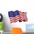 thumbnail image 1 of American Flag Wall Decal by Wallmonkeys Peel and Stick Graphic (18 in W x 13 in H) WM46404, 1 of 4