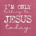 thumbnail image 6 of Wild Bobby, I'm Only Talking to Jesus Today Inspirational/Christian Men Graphic Tee, Vintage Heather Red, Small, 6 of 6
