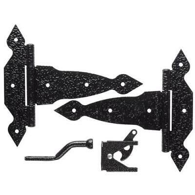 

National Hardware Black Steel Gate Hardware Kit
