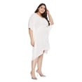 thumbnail image 4 of Oussum Robe Tunique Lurex Courte Ajustable pour Femmes Grande Taille, Blanc, 4 of 7