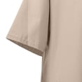 thumbnail image 4 of Robe Longue Ample à Manches Courtes Col en V en Lin Mélangé - Grande Taille, Couleur Unie, Confortable, 4 of 6