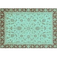 thumbnail image 1 of Ahgly Company Indoor Rectangle Oriental Light Blue Traditional Area Rugs, 3' x 5', 1 of 4