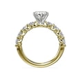 thumbnail image 2 of 1.00 Carat Excellent Heart Cut Natural Diamond Solitaire with Accents Beautiful Ring for Anniversary Solid 14K Yellow Gold Size 4.5, 2 of 6