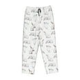 thumbnail image 6 of Uemuo Rabbit Eating Pattern Women's Wide Leg Palazzo Lounge Pants with Pockets Light Weight Loose Comfy Casual Pajama Pants-Small, 6 of 9