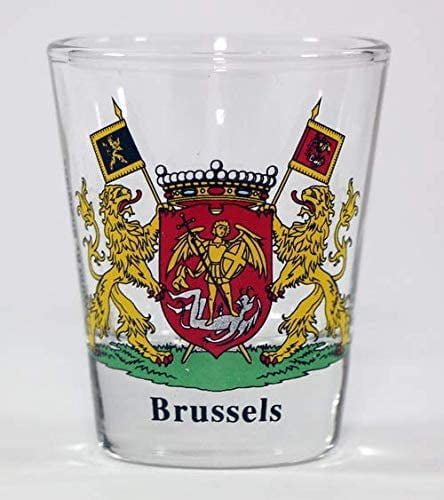 R And R Imports Paris France Design A Souvenir 1.5 Ounce Shot Glass Round Clear Single