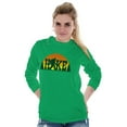 thumbnail image 4 of Hike with Bigfoot Retro Hiking Legend Long Sleeve TShirt Men Women Brisco Brands S, 4 of 6