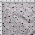 thumbnail image 4 of oneOone Cotton Flex Dusty Gray Fabric Kids Sheep Dress Material Fabric Print Fabric By The Yard 40 Inch Wide, 4 of 4
