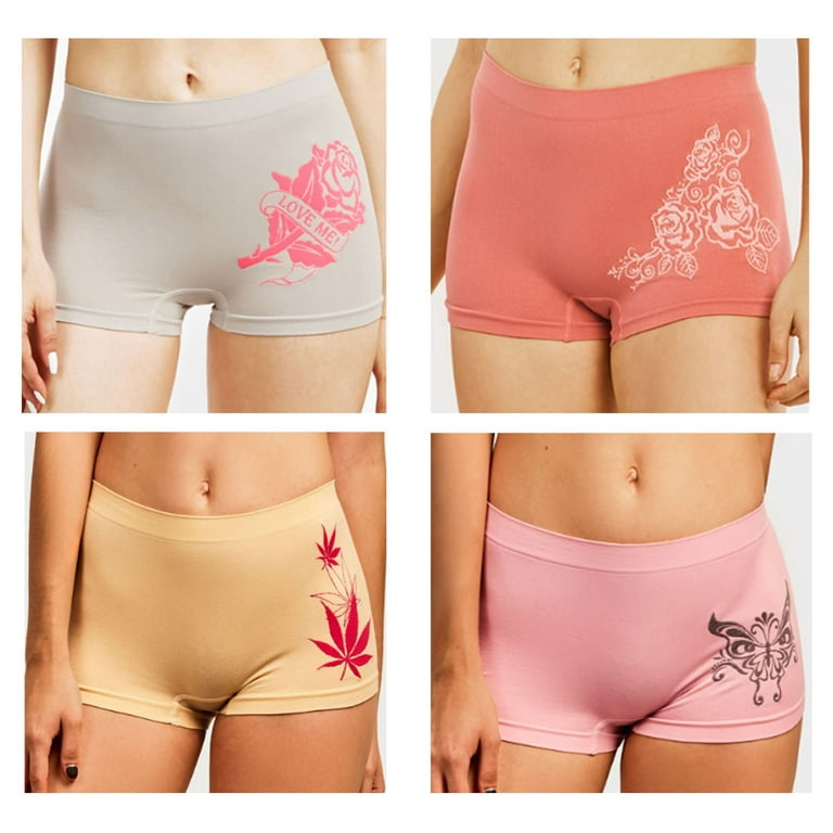Seamless Boyshort Panties for Women Briefs for Women Sexy, Women's Boy  Shorts/Boxer for Girls/Long Panty/Short