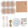thumbnail image 3 of Rodajas de madera redondas con trozos de madera de cuerda para hacer adornos navideños con el kit de manualidades DIY. Establecer un, 3 of 9