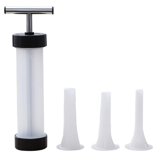 GROWTH TANK Loviver Stainless Steel Hand Operated Sausage Maker Meat Stuffer Stuffing Filler