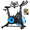 Black and Blue, variant on HXD-ERGO Exercise Bike, Air & Magnetic Resistance Stationary Bike for Home, Silent Belt Drive, App Compatible Cycling Bike with LCD Monitor, 350lbs Capacity Workout Bike