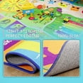 thumbnail image 5 of Arogan Kids Play Rug Alphabet Educational Area Rug, Soft Animal Learning Area Rug for Kids Room Bedroom Playroom, Green and Yellow, 3x5 Feet, 5 of 8