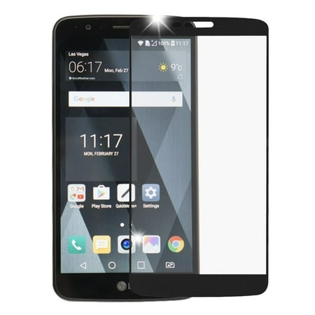 Screen Guard Shield - Insten Full Coverage Tempered Glass Screen Protector LCD Film Guard Shield for LG Stylo 3 LS777/K10 Pro/Stylus 3/Stylo 3 Plus, Black