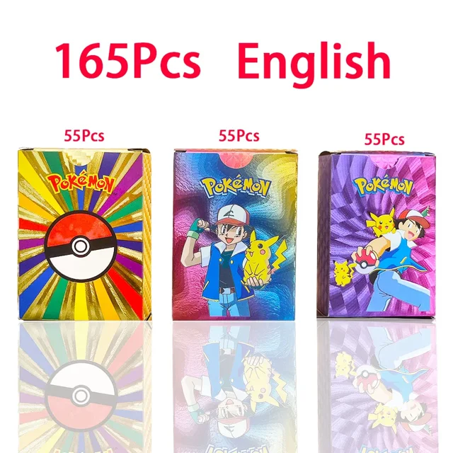 Card French English Spanish German Gold Colorful Vmax GX EX V Cards Pikachu Charizard Rare Collection Battle Gifts Toys