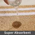 thumbnail image 3 of Extra Thick Bath Linen Rug Set Soft Plush Anti-Slip Bath Mat Water Absorbent Shaggy Polyester for Bathroom Living Room Bedroom Gray 24x36 Inches, 3 of 6